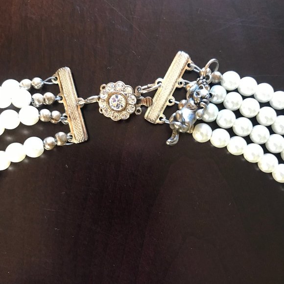 House of Bun Duchess Pearl Necklace 4 strand - Picture 3 of 7